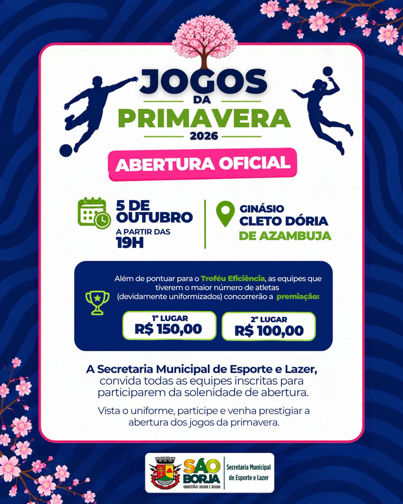 card informativo - jogos de primavera 